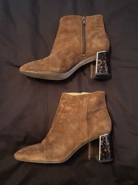 Ann Taylor Eden Tortoiseshell Ankle Boot Size 8.5